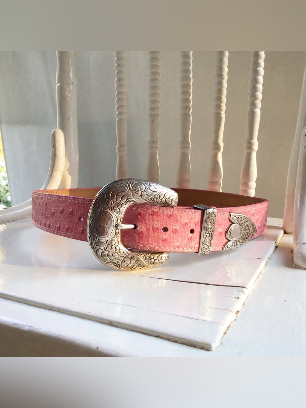 Ariat Ladies Western Belt Pink 30